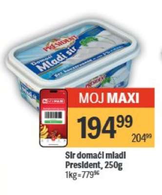 Sir domaći mladi President, 250g