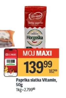 Paprika slatka Vitamin, 50g