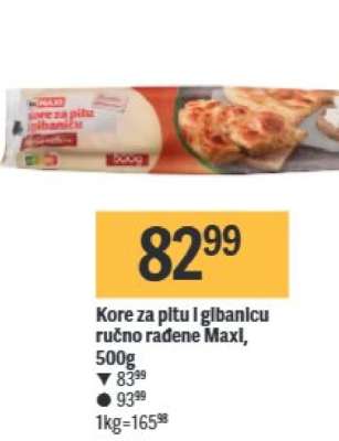 Kore za pitu i gibanicu ručno rađene Maxl