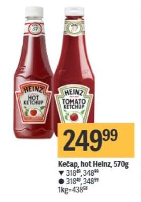 Kečap hot Heinz 570g