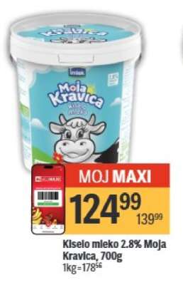 Kiselo mleko 2.8 % Moja kravica 700g