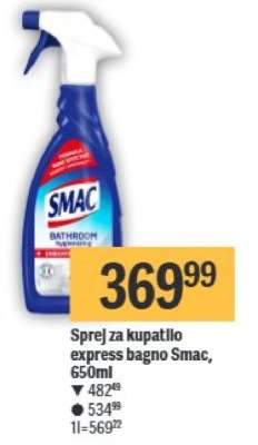 Sprej za kupatilo Express bagno Smac , 650ml