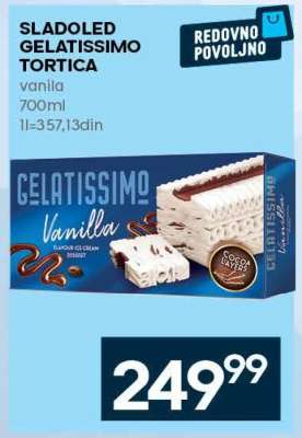 SLADOLED GELATISSIMO TORTICA