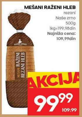 mešani raženi hleb