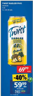 Twist Radler pivo