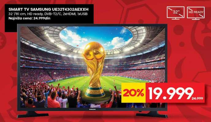 SMART TV SAMSUNG UE32T4302AEXXH
