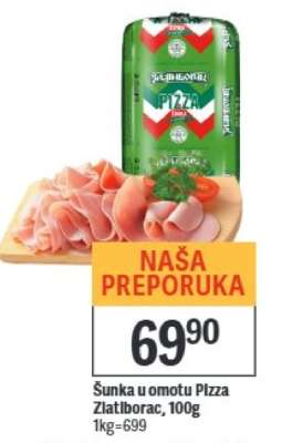 Šunka u omotu Pizza Zlatiborac, 100g