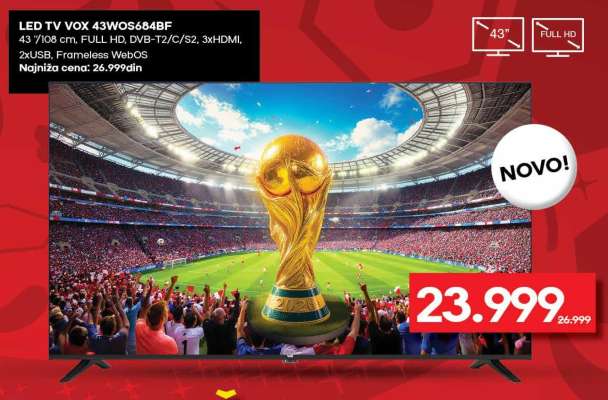 LED TV VOX 43WOS648BF