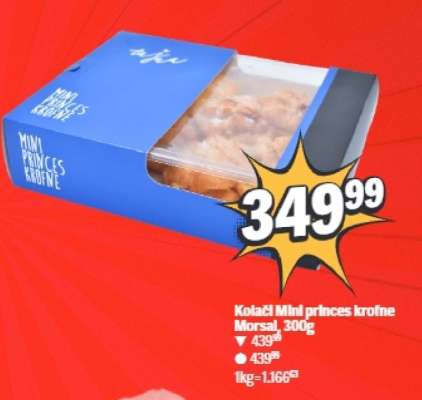 Kolač Mini princes krofne Morsal, 300g