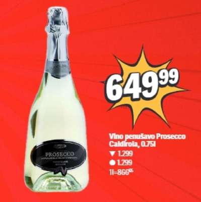 Vino penušavo Prosecco Caldirola 0,75l