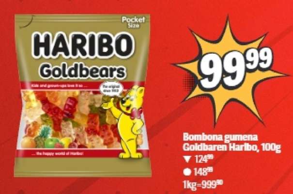 Bombona gumena Goldbaren Haribo 100g