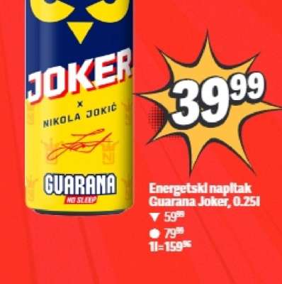 Energetski napitak Guarana Joker 0.25l