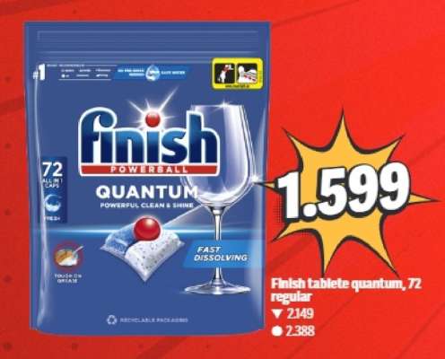 Finish tablete quantum 72 regular