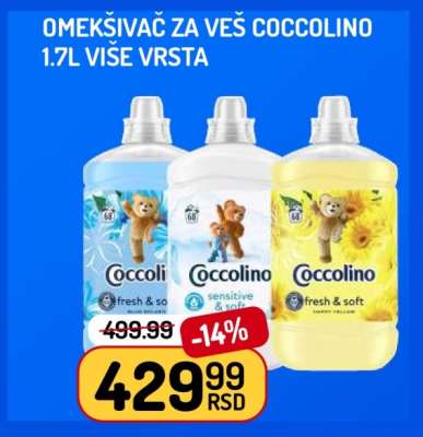 Omekšivač za veš Coccolino 1.7l