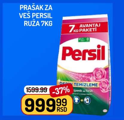 Prašak za veš Persil Ruža 7kg