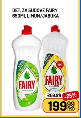 DET. ZA SUDOVE FAIRY 650ML LIMUN/JABUKA