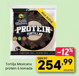 Tortilja Mexicana protein 6 komada