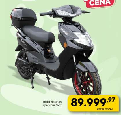 Bicikl električni spark crni 1oht