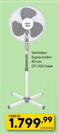 Ventilator Supra stubni 40 cm CF-200 base