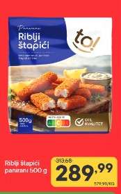Riblji štapići panirani 500 g