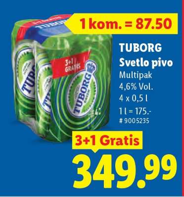 Tuborg Svetlo pivo