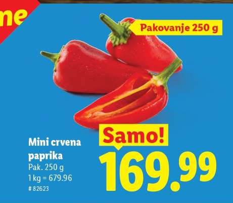 Mini crvena paprika