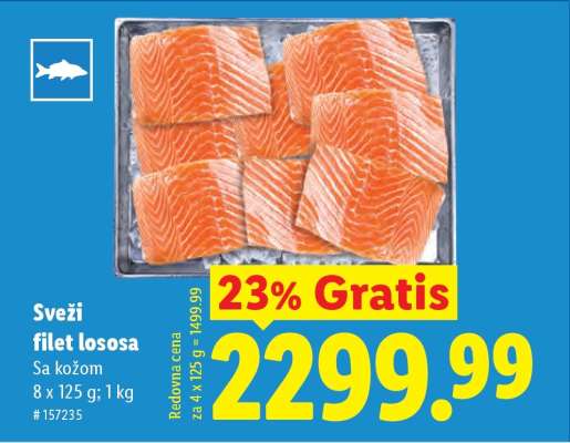 Svěží filet lososa