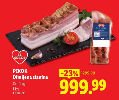 Pikok Dimljena slanina