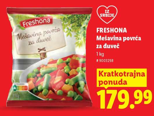 Freshona Mešavina povrća za đuveč