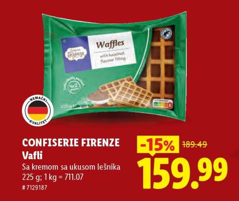Confiserie Firenze Vafli
