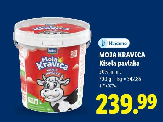 MOJA KRAVICA KISELA PAVLAKA