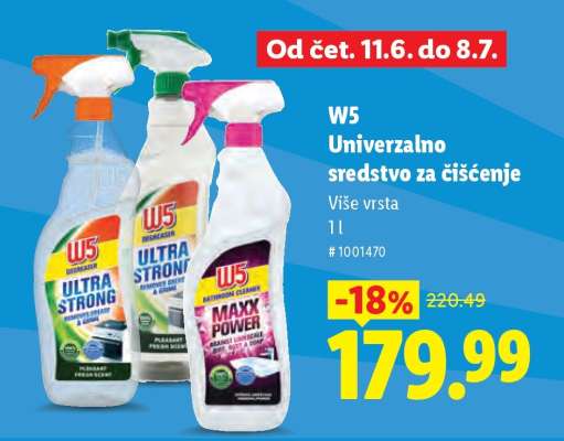 W5 Univerzalno sredstvo za čišćenje