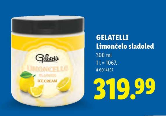 GELATELLI Limončelo sladoled