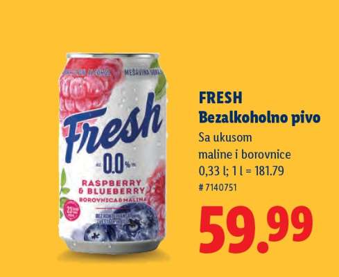 Fresh Bezalkoholno pivo
