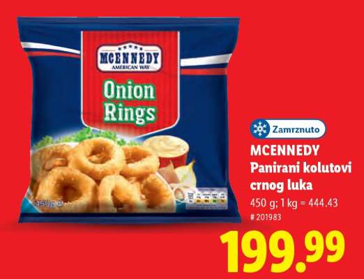 Mcennedy Panirani kolutovi crnog luka