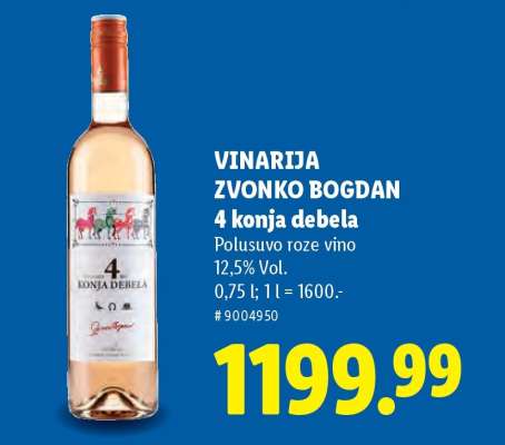 Vinarija Zvonko Bogdan 4 konja debela
