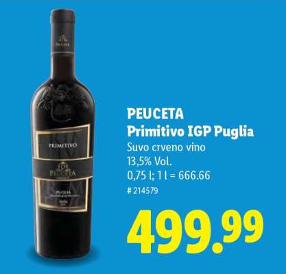 PEUCETA Primitivo IGP Puglia