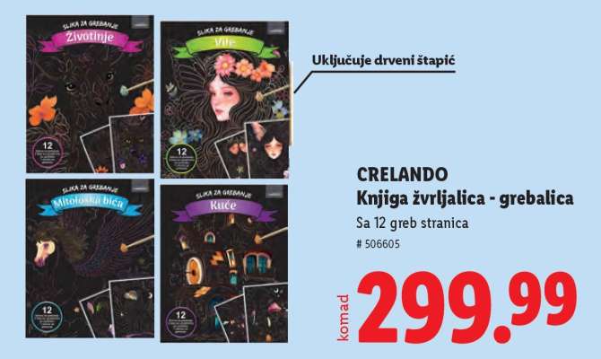 CRELANDO Knjiga žvrljalica - grebalica