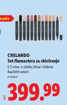 CRELANDO Set flomastera za skiciranje