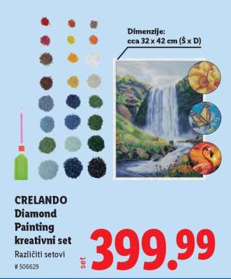 CRELANDO Diamond Painting kreativni set