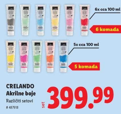 Crelando Akrilne boje