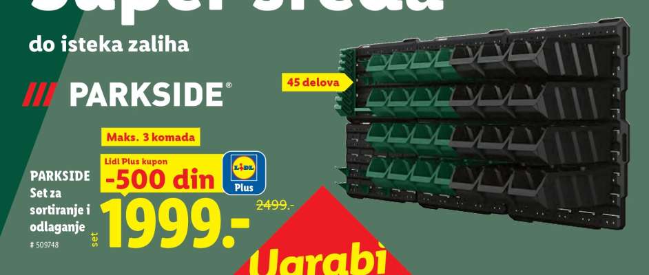PARKSIDE Set za sortiranje i odlaganje