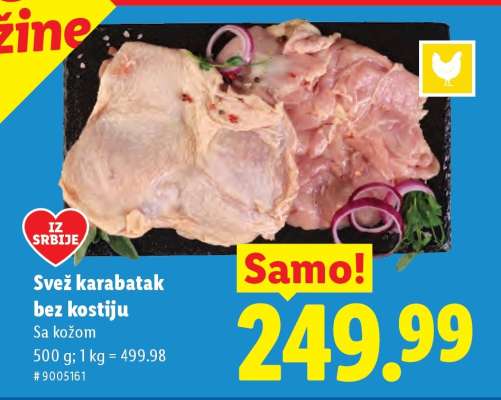 Svež karabatak bez kostiju