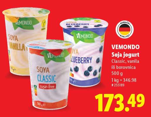VEMMONDO Soja jogurt