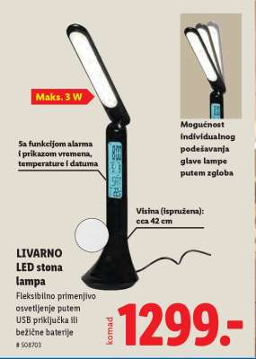 Livarno LED stona lampa