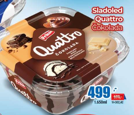 Sladoled Quattro čokolada