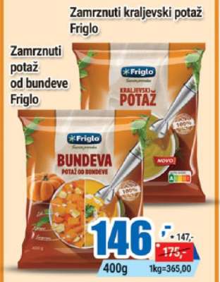 Zamrznuti kraljevski potaž Friglo