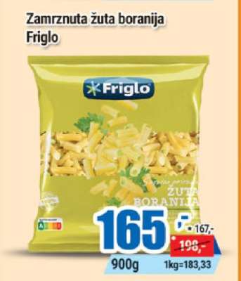 Zamrznuta žuta boranija Friglo