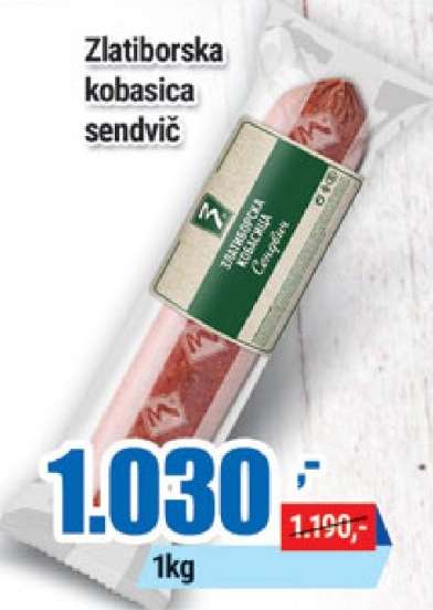 Zlatiborska kobasica sendvič