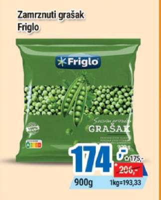 Zamrznuti grašak Friglo